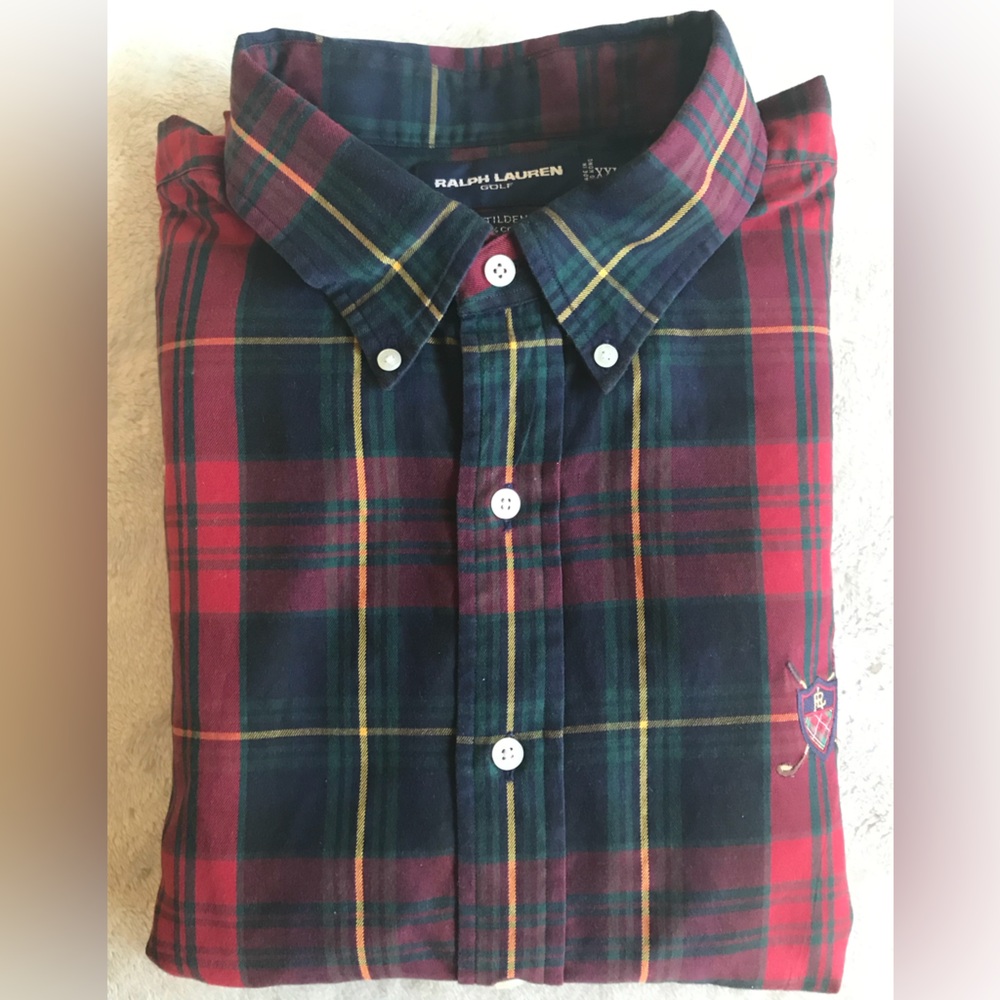 Polo Ralph Lauren Montauk Red and Blue Plaid Button Down Shirt